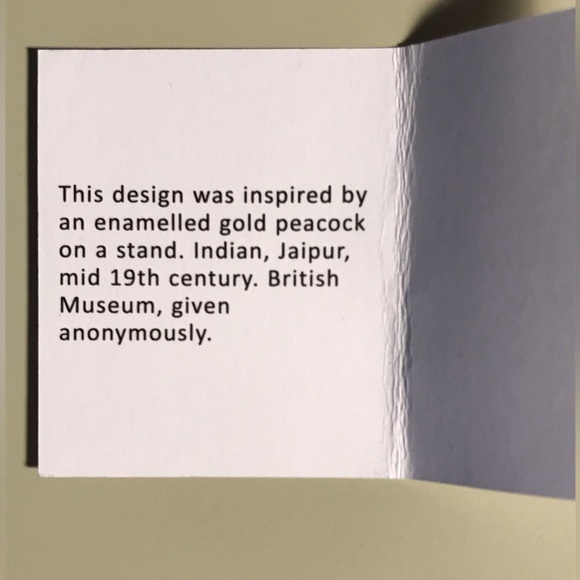 British Museum peacock pendant/brooch - Picture 5 of 6